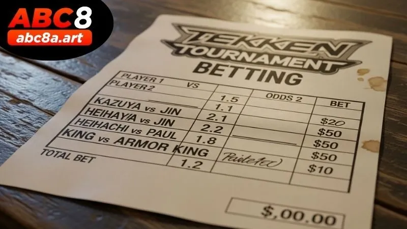 Các loại kèo cá cược giải EVO Tekken tại ABC8